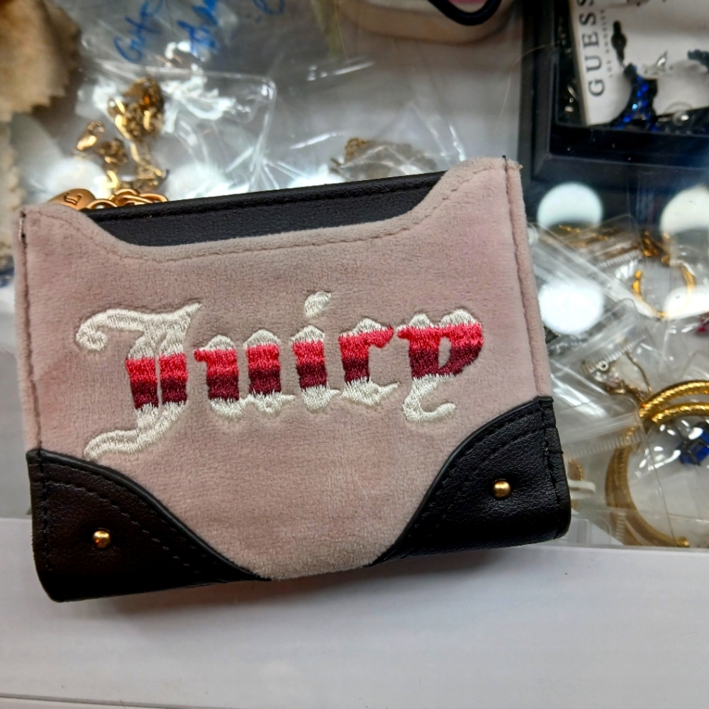 Juicy Couture Pink and Black Women's Wallet